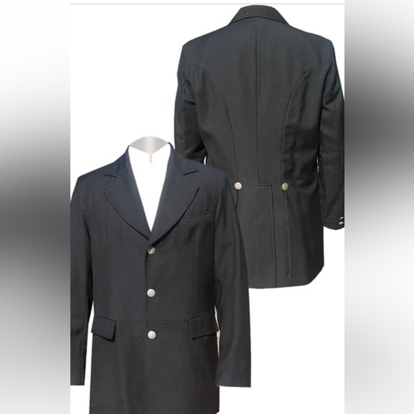 Wah Maker Other - Wah Maker Size 44, wool and polyester, Black Frock/trench Coat, metal buttons